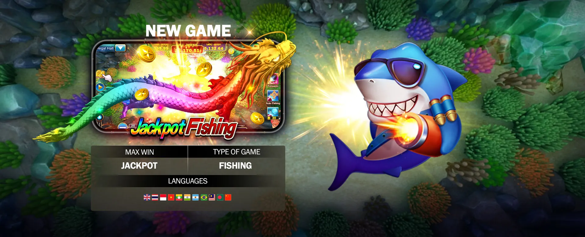Player celebrating a win with gold coins and winph bonus
