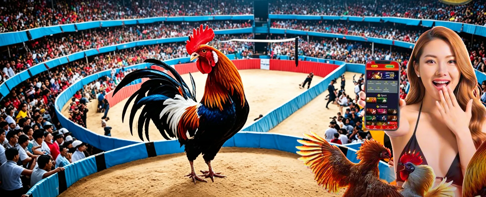 Dynamic sports stadium with bmw55 betting odds overlays